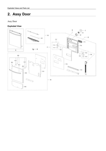 Part Location Diagram of DD81-02044A Samsung Guide Assembly (Front/Left)