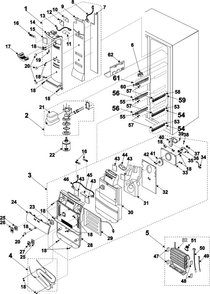 Part Location Diagram of DA97-00724C Samsung Filter Cover Assembly