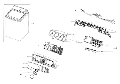 Part Location Diagram of DC68-02722A Samsung Label