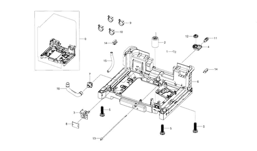 Base Diagram and Parts List for DW80J9945US AA-0001 Samsung Dishwasher