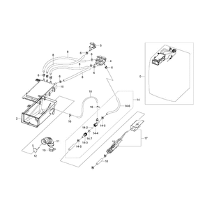 Housing-Drawer Diagram and Parts List for WF520ABP XAA-0001 Samsung Washer