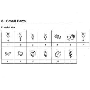 Small Diagram and Parts List for WF45M5100AW A5-00 Samsung Washer