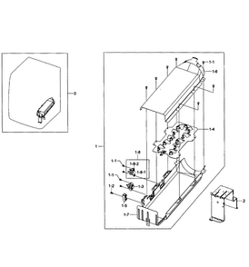 Heater Assy Diagram and Parts List for DV457EVGSGR AA-0002 Samsung Dryer