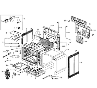 Part Location Diagram of DG90-00063A Samsung Electronic part