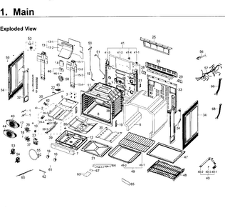 Part Location Diagram of DG61-01065A Samsung Latch spring