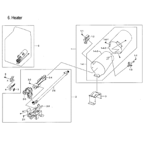 Duct And Burner Diagram and Parts List for DVG52M7750V A3-00 Samsung Dryer