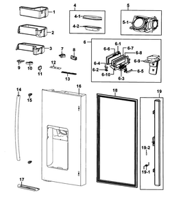 Part Location Diagram of DA63-05507B Samsung Pcb Panel Cover Rear