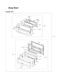 Part Location Diagram of DG64-00540B Samsung SUB Glass