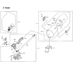 Duct And Burner Diagram and Parts List for DVG52M7750W A3-0000 Samsung Dryer