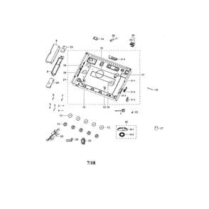 Module / Knobs Diagram and Parts List for NA30N6555TG AA-00 Samsung Cooktop