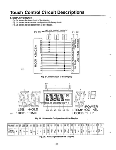 Touch Control Circuit Descriptions Page 6 Diagram and Parts List for MW5620T XAA Samsung Microwave