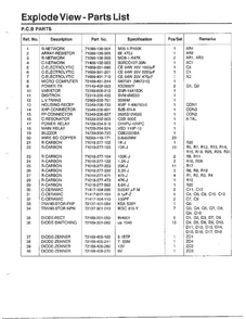 Explode View - Parts List Diagram and Parts List for MW3500T XAA Samsung Microwave