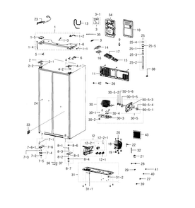 Part Location Diagram of DA92-00634L Samsung Assembly PCB MAIN;RH9000HWC,