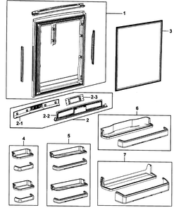 Part Location Diagram of DA63-04477A Samsung COVER-CONTROL REAR;NW2-P