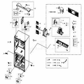 Part Location Diagram of DA94-03040P Samsung PCB Assembly