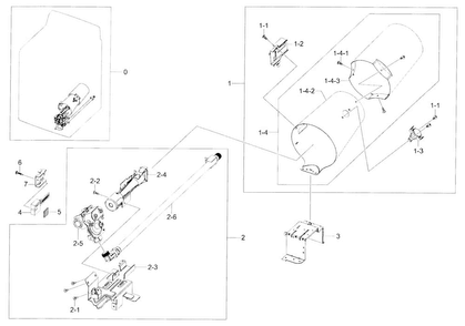 Duct & Burner Diagram and Parts List for DV52J8700GP A2-0000 Samsung Dryer