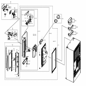 Fridge Door L Diagram and Parts List for RF22K9381SR (AA)(0005) Samsung Refrigerator