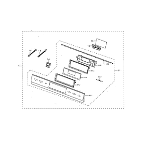 Part Location Diagram of DG94-01713A Samsung Selector Switch Knob