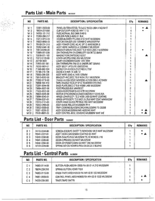 Exploded View And Parts List Page 2 Diagram and Parts List for MU3050W XAA Samsung Microwave