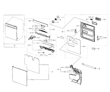 Part Location Diagram of DD97-00467B Samsung Control Panel Assembly