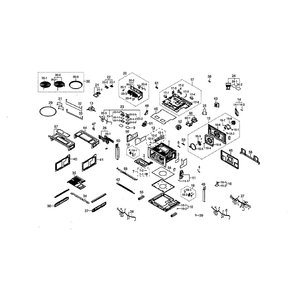 Part Location Diagram of DE96-01086A Samsung Main Wire Harness