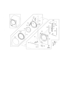 Part Location Diagram of DC63-10001W Samsung Sponge Absorber