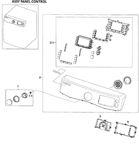Part Location Diagram of DC97-16023B Samsung Assembly BUTTON;GRACE DRYER,