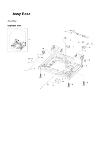 Base Assembly Diagram and Parts List for DW80R9950QN AA-00 Samsung Dishwasher