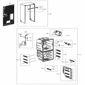 Part Location Diagram of DA96-01141B Samsung Assembly Wire Harness-Main; New T9000,dispens