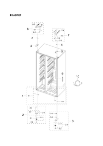 Part Location Diagram of DA97-21856A Samsung Assy cabi form-cabi module