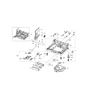 Base Diagram and Parts List for DW80F800UWS AA-01 Samsung Dishwasher