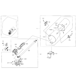 Heater Assy Diagram and Parts List for DV431AGP XAA-0001 Samsung Dryer
