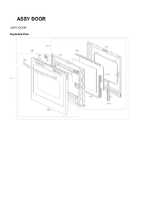 Part Location Diagram of DG94-03602A Samsung ASSY DOOR
