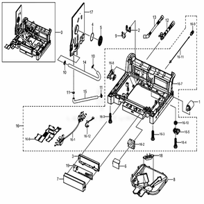 Part Location Diagram of DD81-01641E Samsung Main Wire Harness Assembly