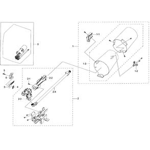 Duct And Burner Diagram and Parts List for DV50K7500GV A3-01 Samsung Dryer