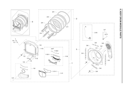Part Location Diagram of DC67-00652B Samsung Cap-fixer