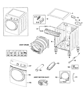 Part Location Diagram of DC92-00322K Samsung Main Pcb Assembly