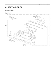 Control Assembly Diagram and Parts List for NX60T8311SS AA-04 Samsung Range