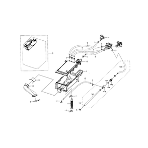 Housing-Drawer Diagram and Parts List for WF395BTPASU A1-01 Samsung Washer
