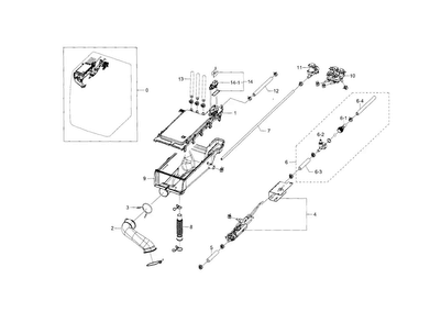 Housing-drawer Diagram and Parts List for WF448AAE XAA-0002 Samsung Washer