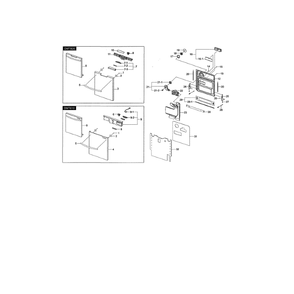 Part Location Diagram of DD97-00104D Samsung Assembly-PANEL CONTROL;DMT61