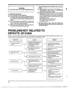 Problems Not Related/defects Oven Diagram and Parts List for MW4530U XAA Samsung Microwave
