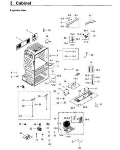Part Location Diagram of DA63-07680C Samsung COVER UNIT;AW3-14,ABS,HB