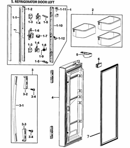 Part Location Diagram of DA91-02827A Samsung USE SAM DA91-02460J