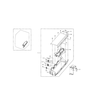 Duct Heater Diagram and Parts List for DV5471AEP XAA-03 Samsung Dryer