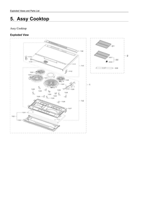 Part Location Diagram of DG94-03882A Samsung Assy cooktop case-module