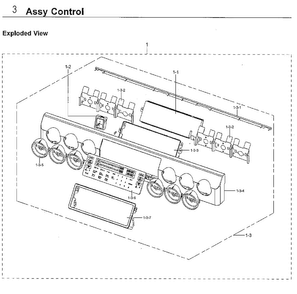 Part Location Diagram of DG94-01585A Samsung Sub Control Assembly