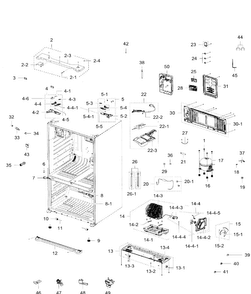 Part Location Diagram of DA41-00538C Samsung Electronic Control Board Assembly