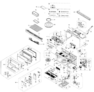 Part Location Diagram of DE94-01650E Samsung Handle Assembly