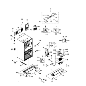 Part Location Diagram of DA82-02668A Samsung Ice Maker Kit